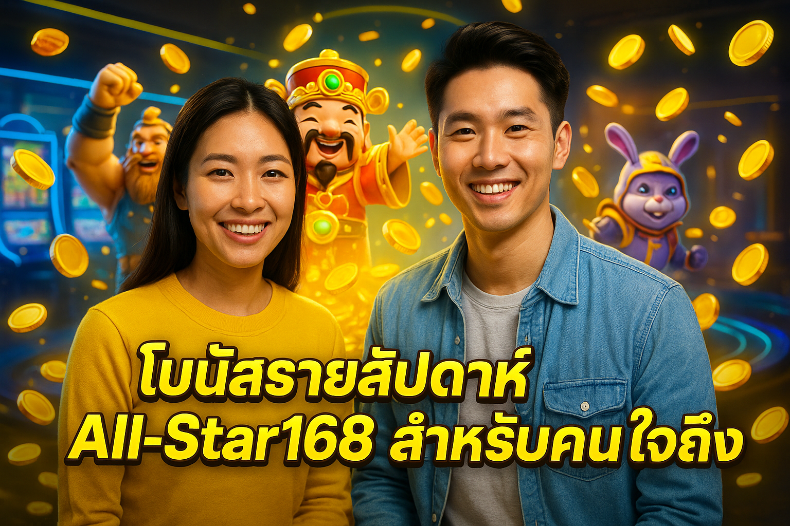 โบนัสรายสัปดาห์ All-Star168 สำหรับคนใจถึง